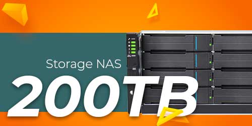 Storage NAS 200TB - Solução de armazenamento profissional