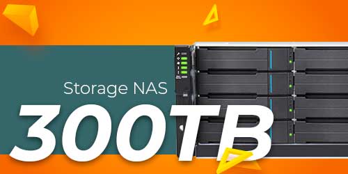 Storage NAS 300TB - Solução de armazenamento profissional
