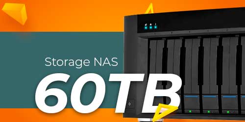 Storage NAS 60TB - Solução de armazenamento profissional