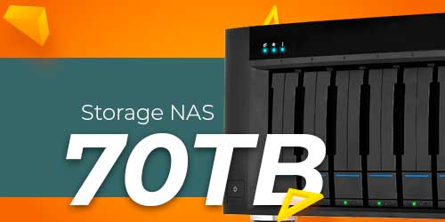 Storage NAS 70TB - Solução de armazenamento profissional
