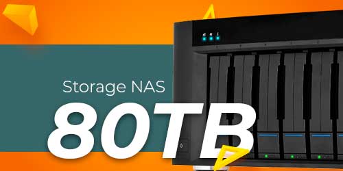 Storage NAS 80TB - Solução de armazenamento profissional