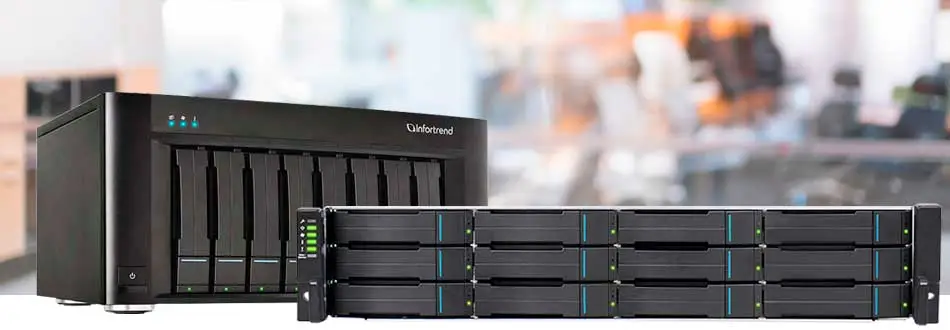 Storages NAS Infortrend para serem usados como servidores de arquivos