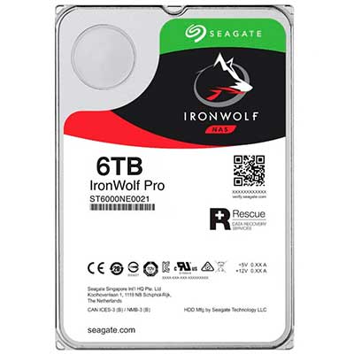 HD Seagate Ironwolf Pro 6TB SATA p/ Storage - ST6000NE0021