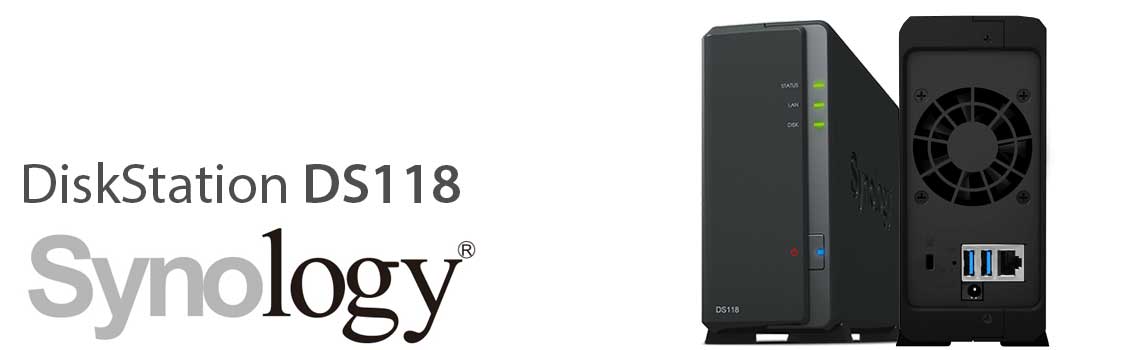 DS118 Synology, NAS doméstico compacto 1 baia