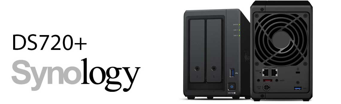 DS720+ Synology, NAS 2 baias Quad Core de alta performance
