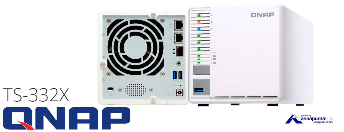 TS-332X: NAS de 3 baias com armazenamento escalável