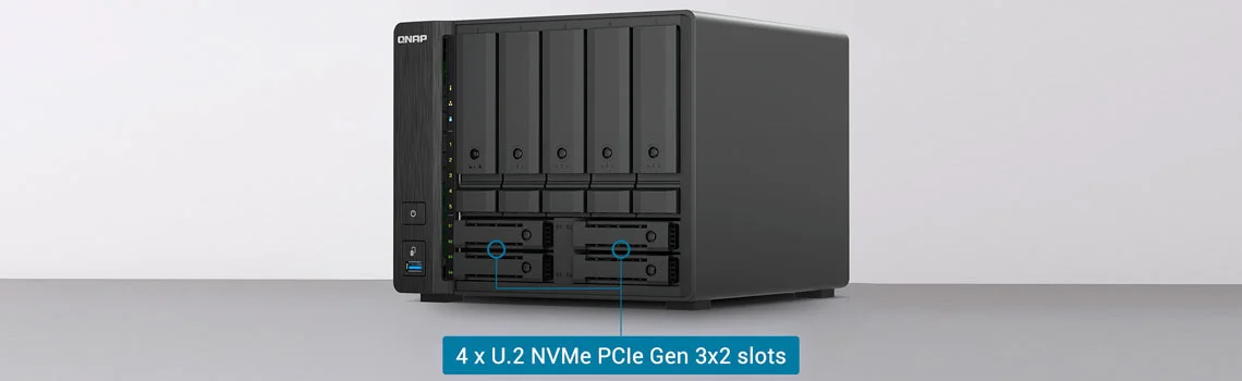 Armazenamento híbrido U.2 NVMe e SATA para equilibrar desempenho e capacidade