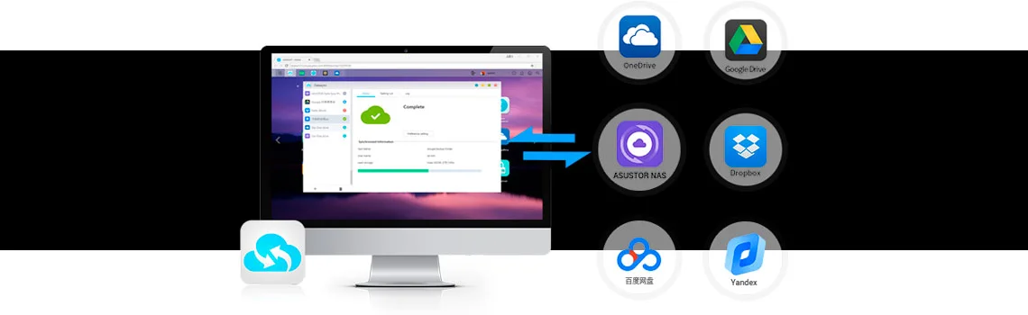 DataSync Center para sincronização com múltiplos serviços de nuvem