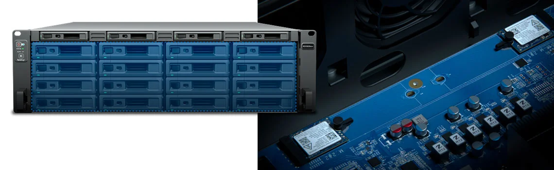 Design de hardware exclusivo para combinar capacidade, desempenho e isolamento do sistema