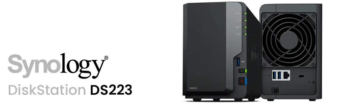 DS223 DiskStation, solução de armazenamento doméstico com 2 baias