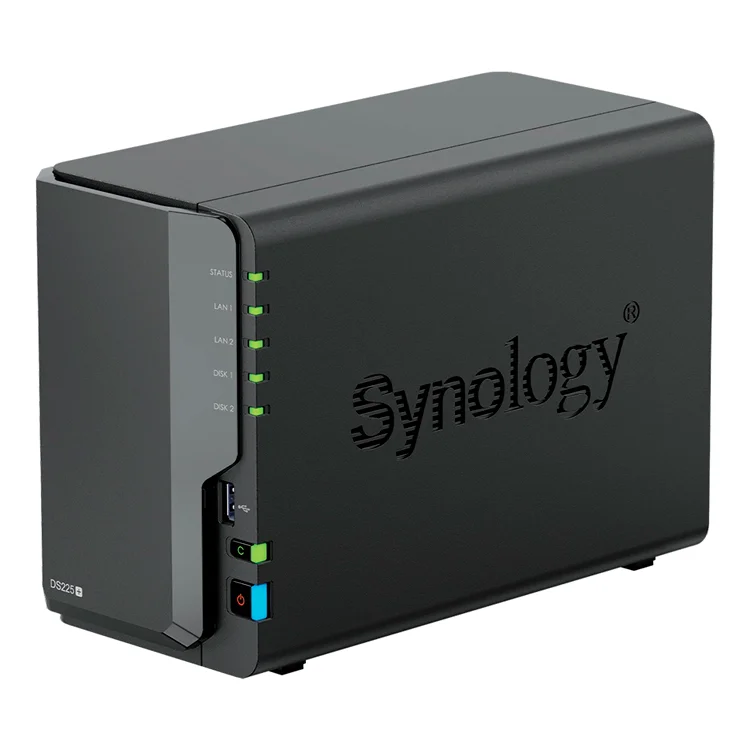 Synology DS225+ - DiskStation com 2 baias SATA e 2,5GbE para empresas