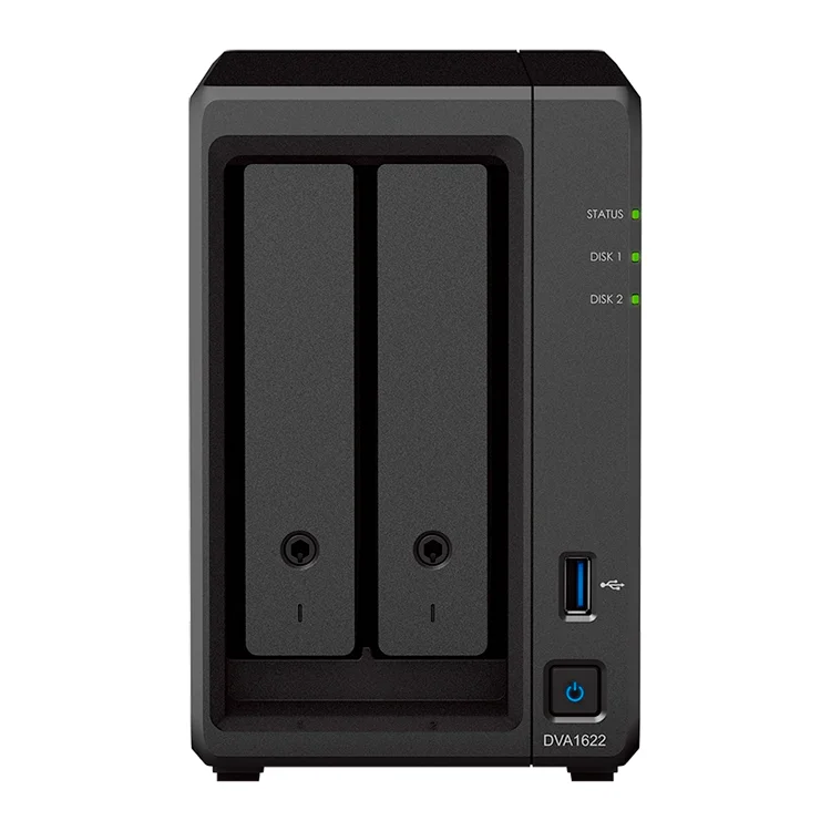 Synology DVA1622 NVR com IA para vigilância inteligente
