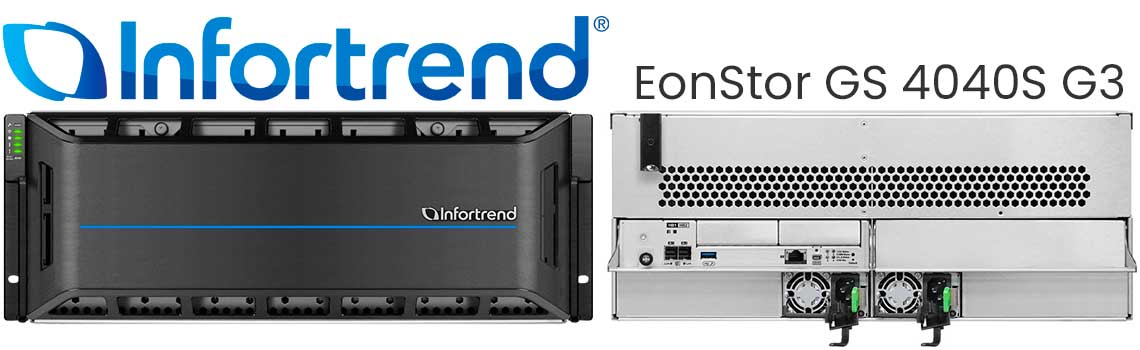 ESGS 4040S Infortrend, storage SAN/NAS 40 baias para uso corporativo