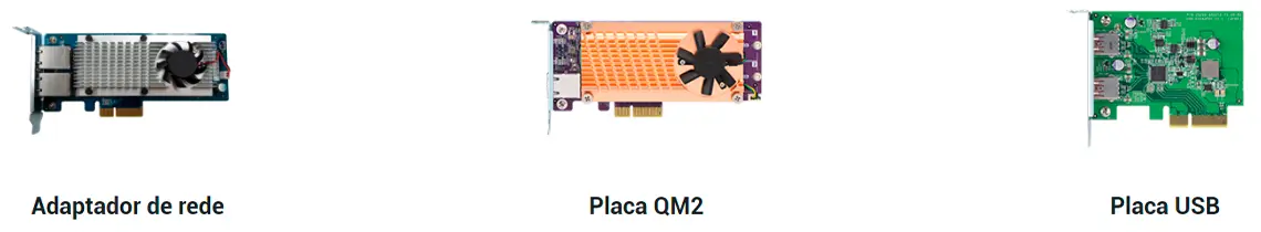 Expansão via placas PCIe para maior potencial de aplicações