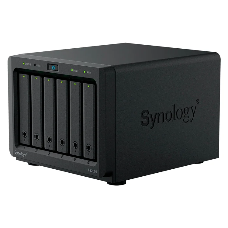 Synology FS200T FlashStation Storage compacto com 2,5GbE e 6 baias