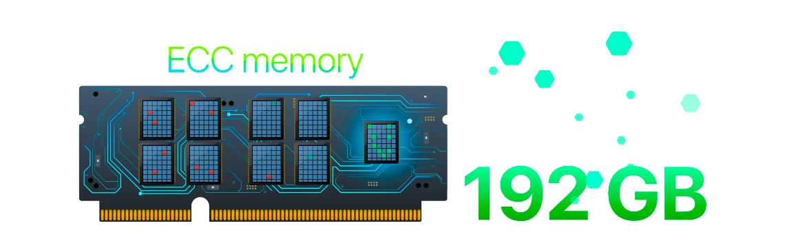 Memória DDR5-4800 ECC de nível servidor para maior confiabilidade