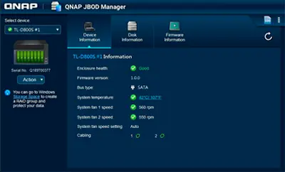 Monitore o status do JBOD de forma inteligente em PCs e servidores com o QNAP JBOD Manager