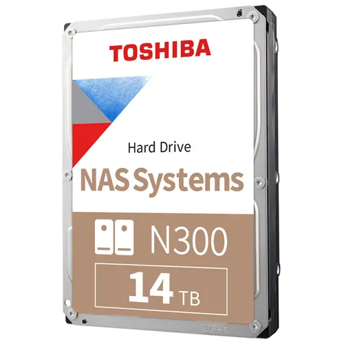 HD Interno NAS 14TB Toshiba N300 - HDWG31EXZSTA 7200 RPM 512MB SATA