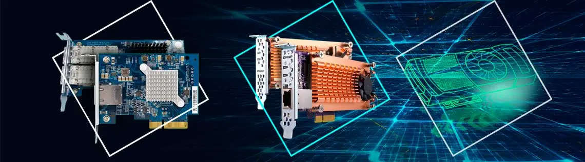 Placas PCIe adicionais para expansão de conexão
