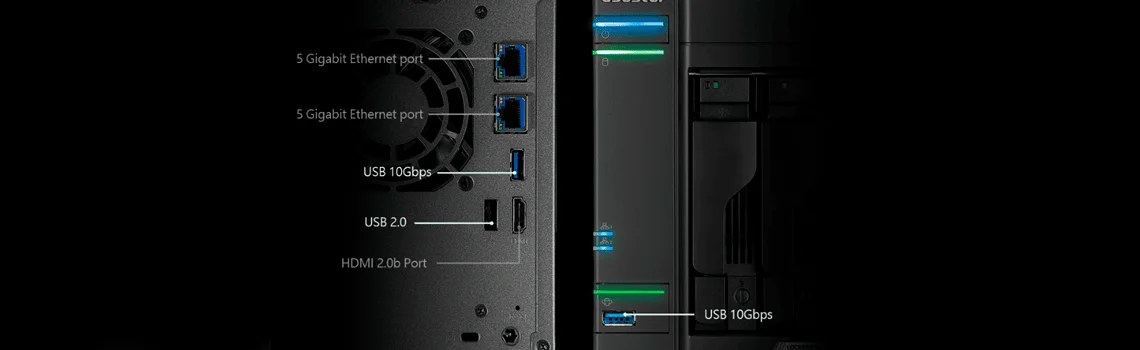 Portas USB de alta velocidade para versatilidade e expansão