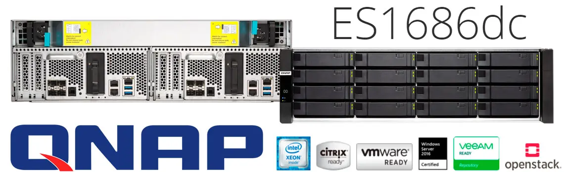 Qnap ES1686dc - Storage NAS com alta disponibilidade corporativa