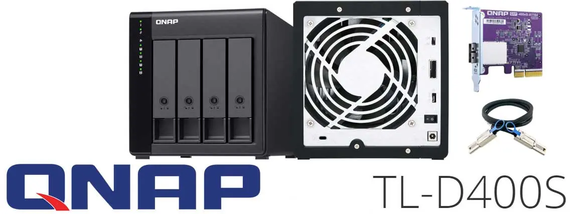 Qnap TL-D400S, JBOD desktop 4 Baias de alto desempenho