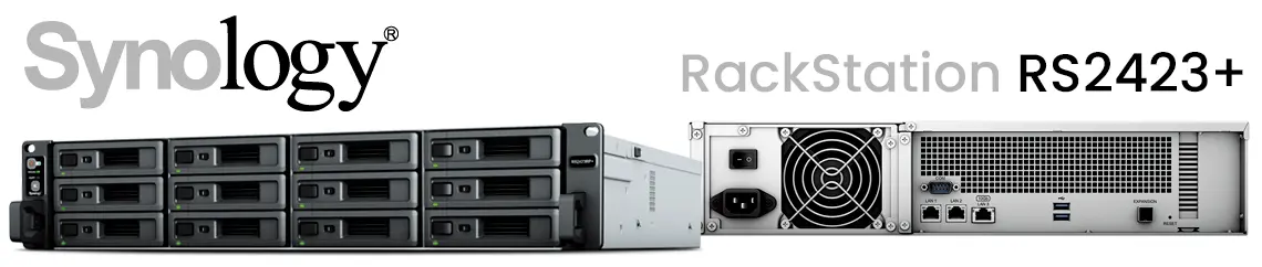 RackStation RS2423+, solução de armazenamento com 12 baias