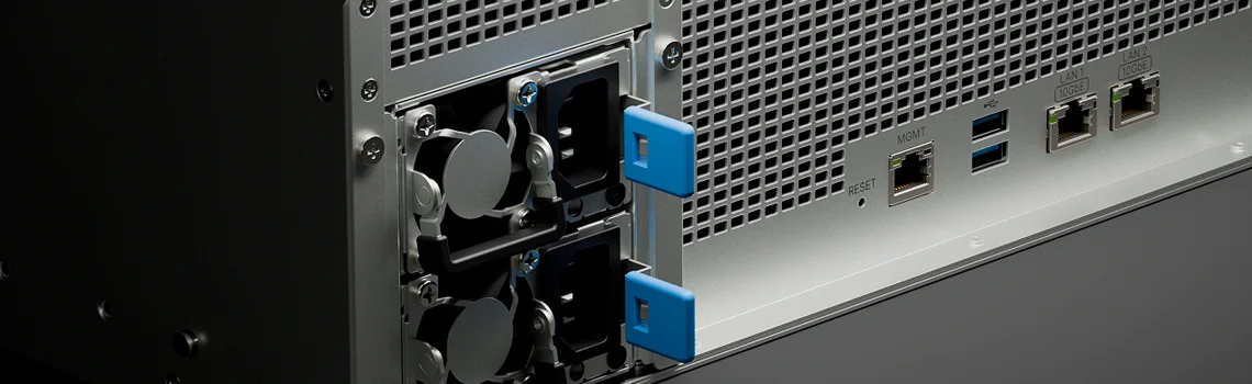 RackStation RS6426xs+ com arquitetura voltada à confiabilidade