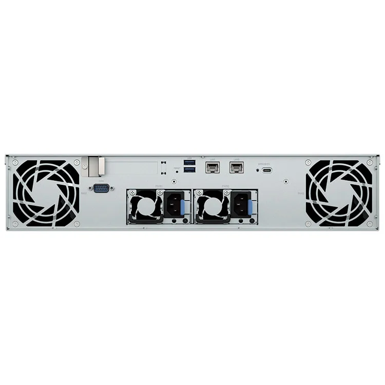 Synology RS1226RP+ RackStation 2U com 8 baias, 2,5GbE e fonte redundante