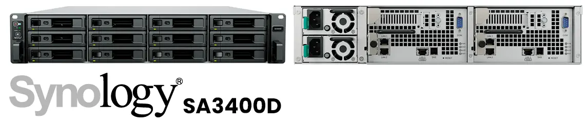SA3400D Synology, storage de alta disponibilidade