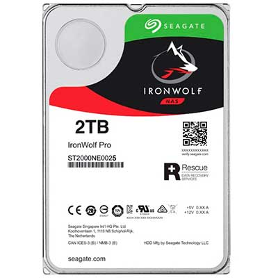 HD 2TB interno Seagate ST2000NE0025 Ironwolf Pro SATA 7200rpm