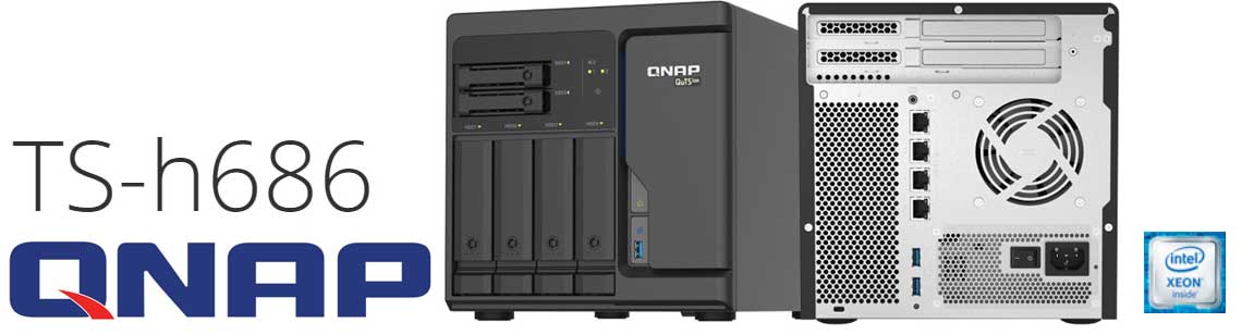 TS-h686 Qnap, storage NAS com QuTS hero e Intel Xeon