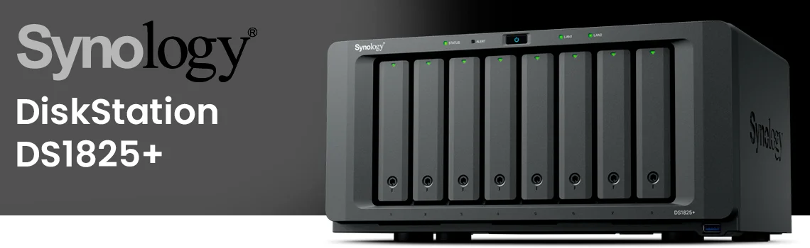 Synology DS1825+ para armazenamento escalável com 8 baias e 2,5GbE