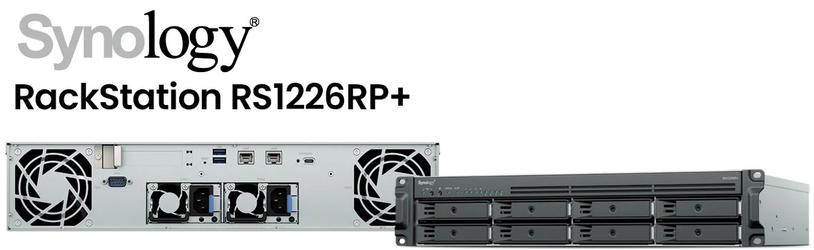 Synology RS1226RP+ para armazenamento corporativo de alto desempenho