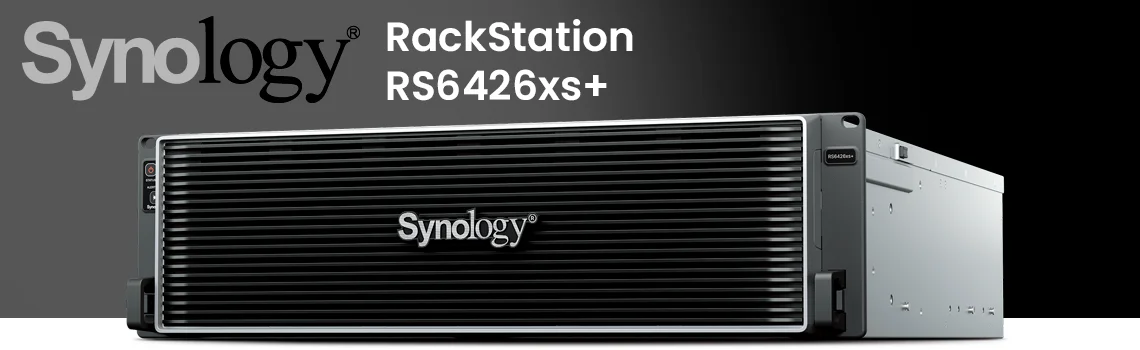 Synology RS6426xs+ para workloads corporativos com 16 baias e alto desempenho