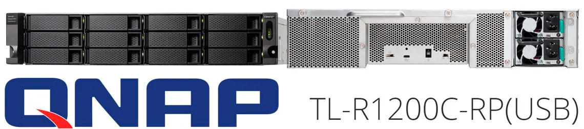 TL-R1200C-RP Qnap, JBOD 12 Baias e portas USB 3.2