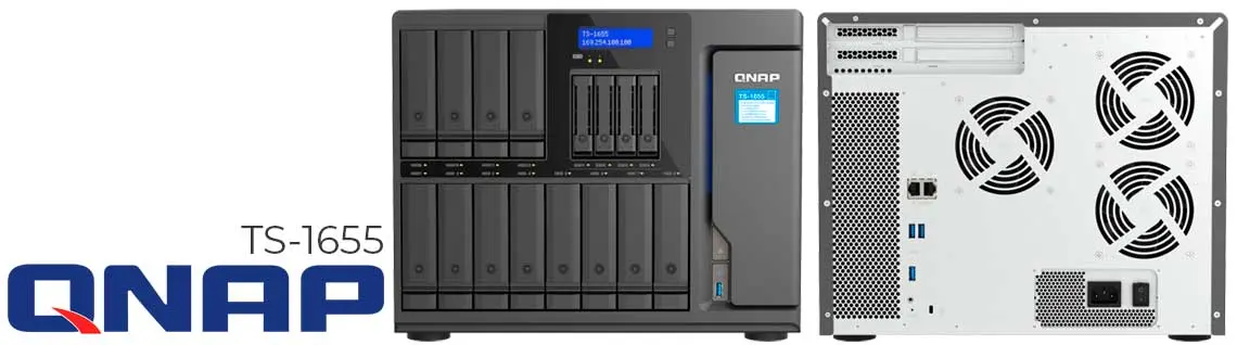 TS-1655 Qnap, storage híbrido de alta capacidade e disponibilidade