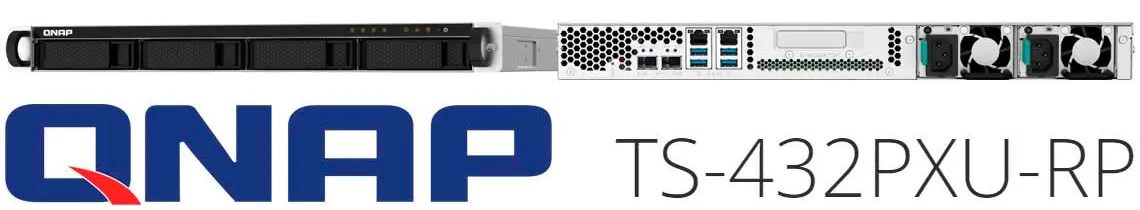 TS-432PXU-RP Qnap, servidor NAS com 2 portas 10GbE SFP+