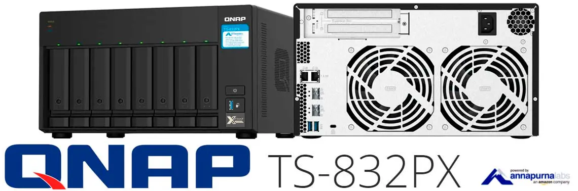 TS-832PX Qnap, storage NAS com 8 baias e processador Quad Core