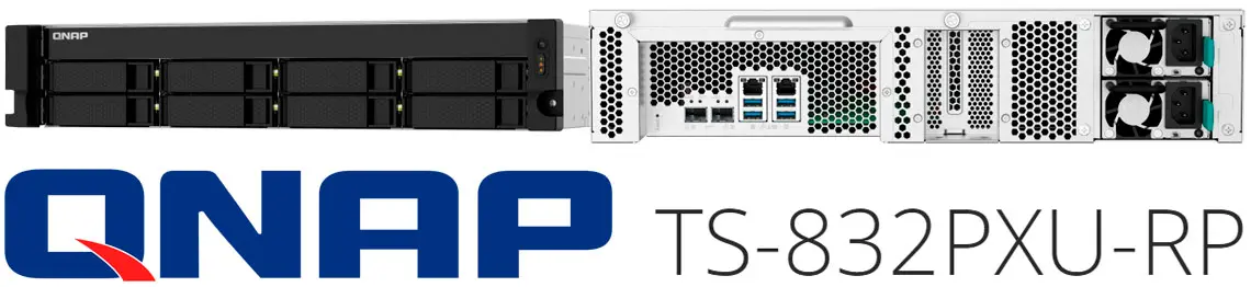 TS-832PXU-RP, NAS 8 baias, conexão 2,5GbE e fonte redundante