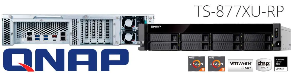 TS-877XU-RP Qnap, servidor NAS para virtualização