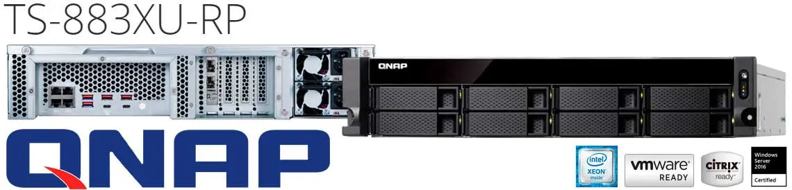 TS-883XU-RP Qnap, servidor NAS com desempenho Quad Core