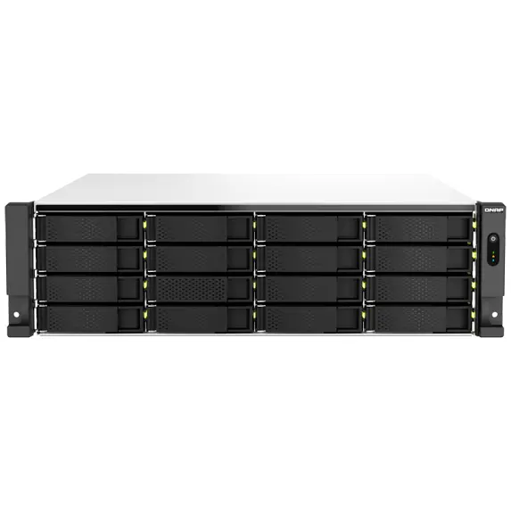 Qnap TS-h2287XU-RP - Storage híbrido 22 baias para 16 HDDs e 6 SSDs