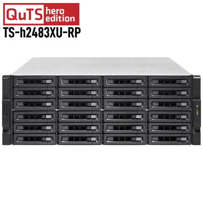 Qnap TS-h2483XU-RP - Storage NAS ZFS com 24 Baias em Rack 4U