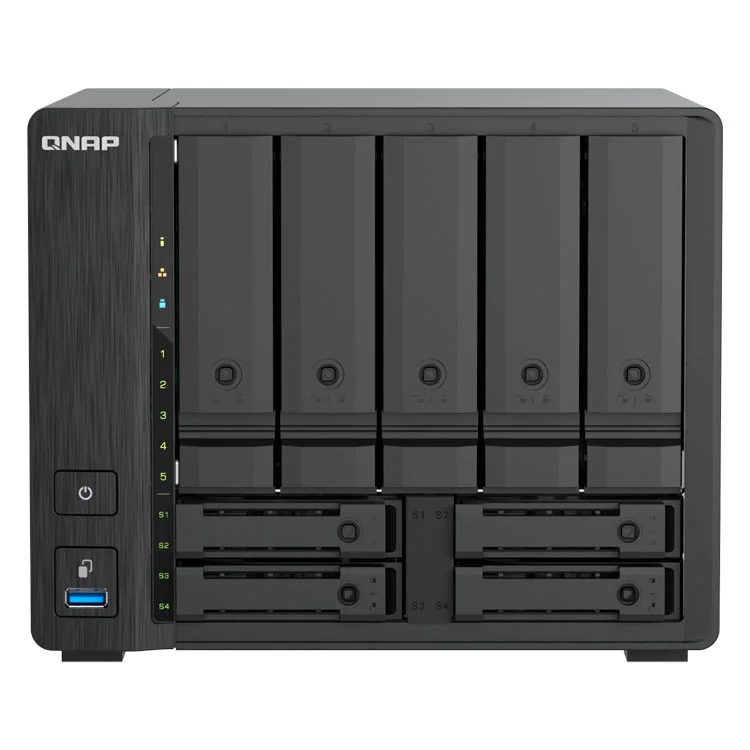 QNAP TS-h966TX NAS 9 baias com Thunderbolt 4, 10GbE e U.2 NVMe