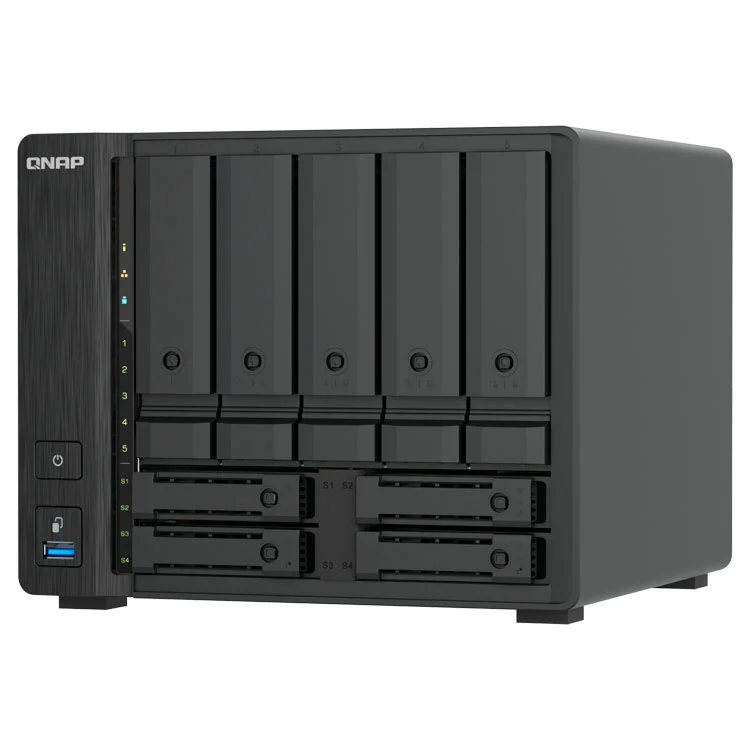QNAP TS-h966TX NAS 9 baias com Thunderbolt 4, 10GbE e U.2 NVMe