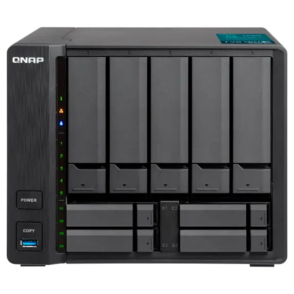 Qnap TVS-951X - Servidor NAS Multimídia 9 Baias p/ discos SATA e SSD