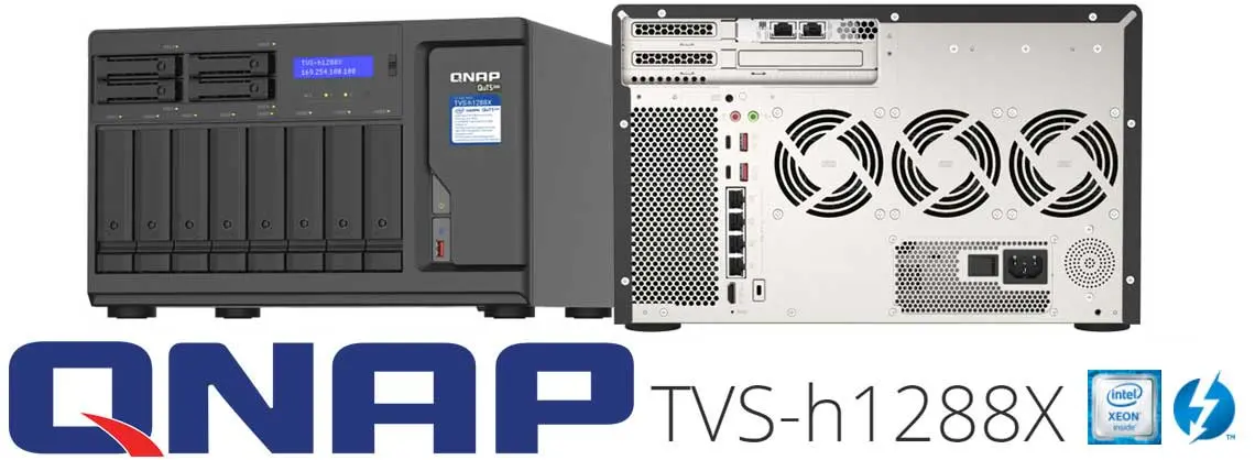 TVS-h1288X Qnap, servidor NAS ideal para trabalho colaborativo