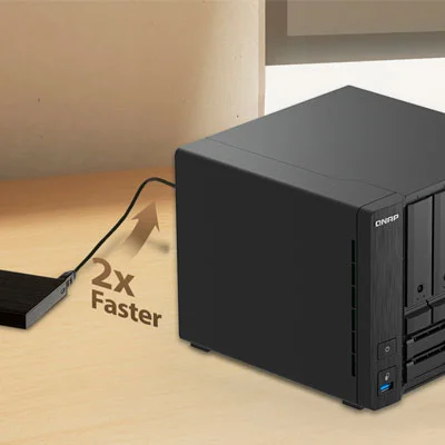 USB 3.2 Gen 2 com One Touch Copy para backup rápido