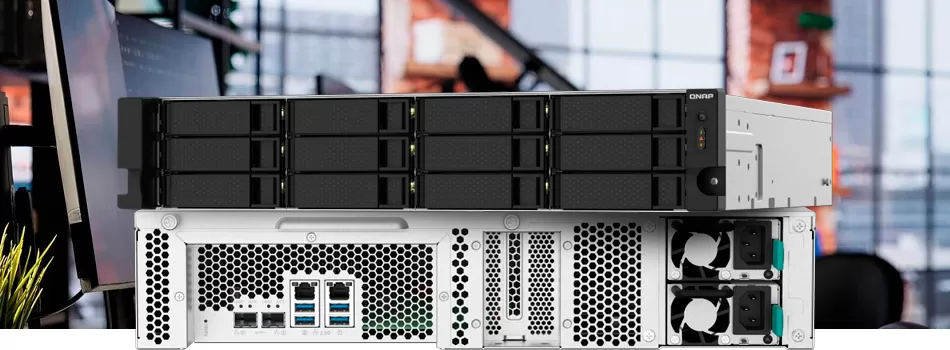 Conectividade de alta velocidade - Review TS-1232PXU-RP Qnap